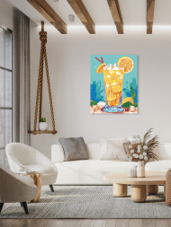 Raqamlar bo&#039;yicha rasm &quot;Apelsin bilan kokteyl&quot;