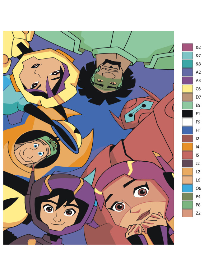 Raqamlar bo&amp;#039;yicha rasm &amp;quot;Qahramonlar shahri&amp;quot;