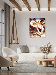 Raqamlar bo&#039;yicha rasm &quot;Balerina sahna ortida&quot;