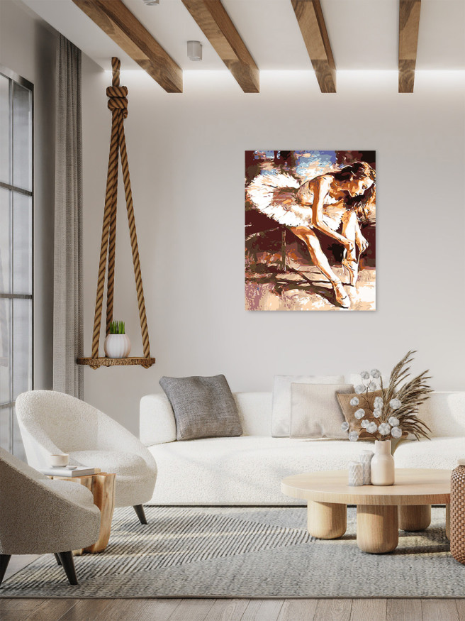 Raqamlar bo&amp;#039;yicha rasm &amp;quot;Balerina sahna ortida&amp;quot;