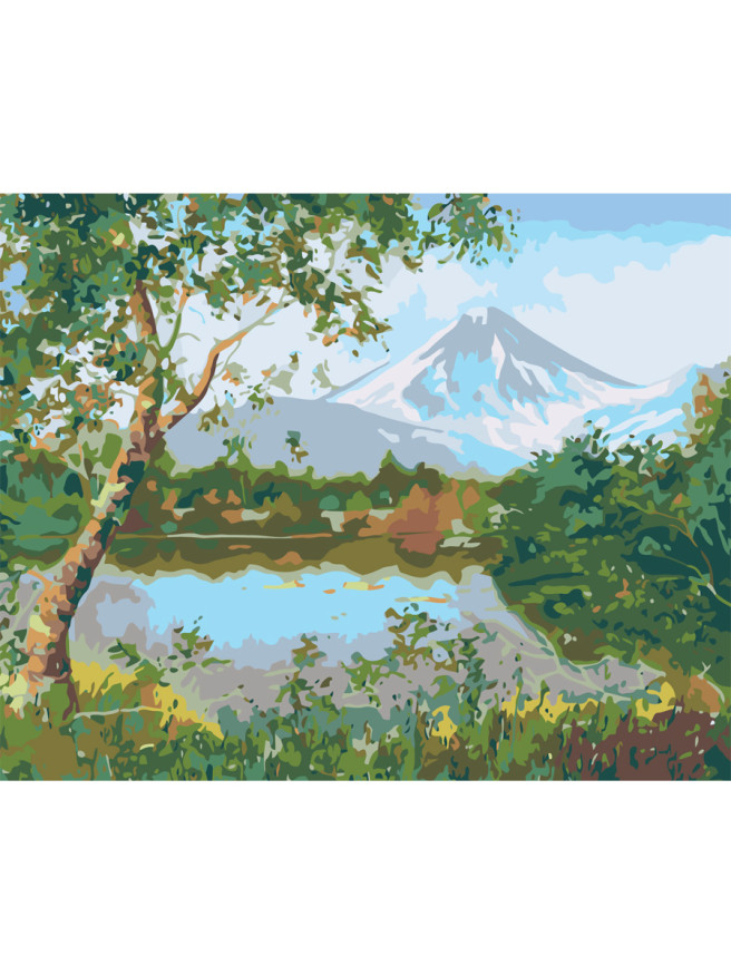 Raqamlar bo&amp;#039;yicha rasm &amp;quot;Tog&amp;#039;lar manzarasi&amp;quot;