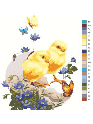 Raqamlar bo&#039;yicha rasm &quot;Tabiatdagi jo&#039;jalar&quot;