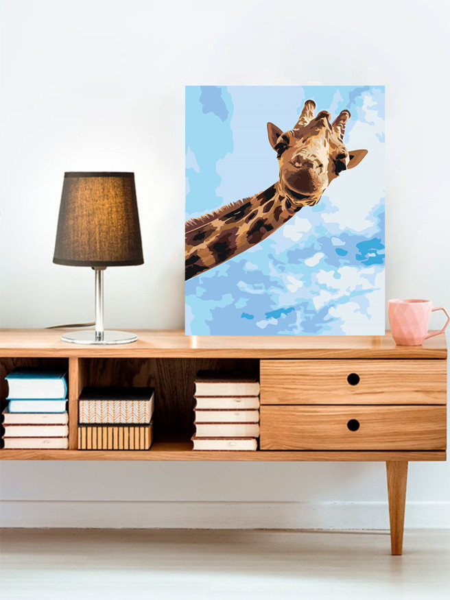 Raqamlar bo&amp;#039;yicha rasm &amp;quot;Qiziqarli jirafa&amp;quot;