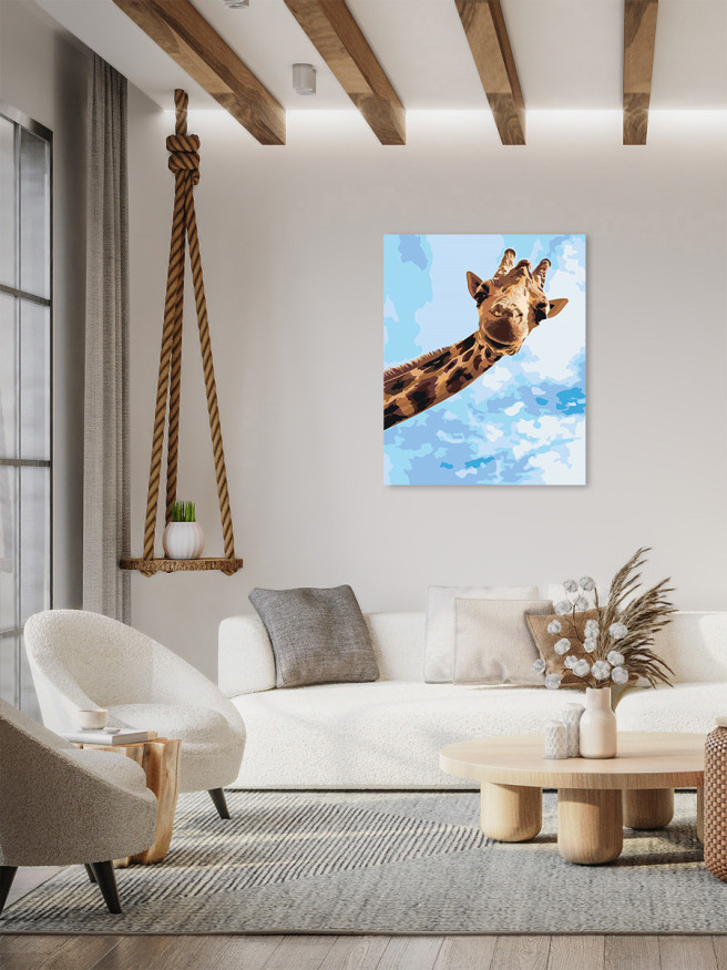 Raqamlar bo&amp;#039;yicha rasm &amp;quot;Qiziqarli jirafa&amp;quot;