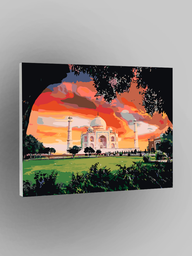 Raqamlar bo&amp;#039;yicha rasm &amp;quot;Quyosh botayotgan paytdagi Toj Mahal&amp;quot;