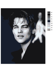 Картина по номерам &amp;quot;Леонардо Ди Каприо&amp;quot;