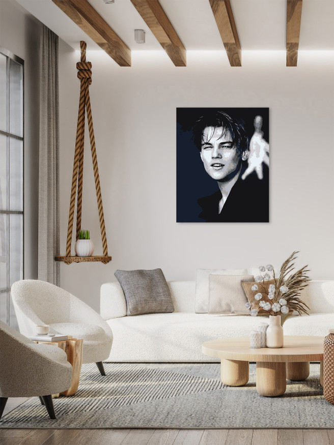 Raqamlar bo&amp;#039;yicha rasm &amp;quot;Leonardo Di Kaprio&amp;quot;