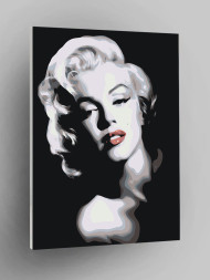 Raqamlar bo&#039;yicha rasm &quot;Merilin Monro&quot;