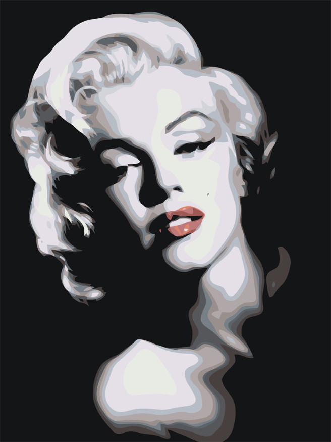 Raqamlar bo&amp;#039;yicha rasm &amp;quot;Merilin Monro&amp;quot;