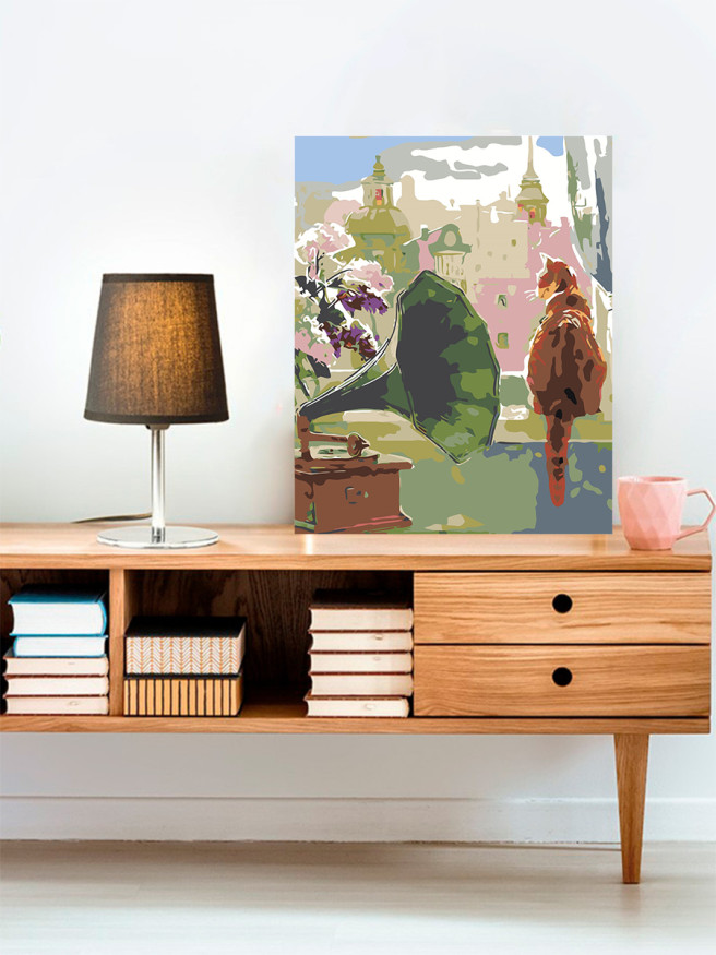 Raqamlar bo&amp;#039;yicha rasm &amp;quot;Musiqiy mushuk&amp;quot;