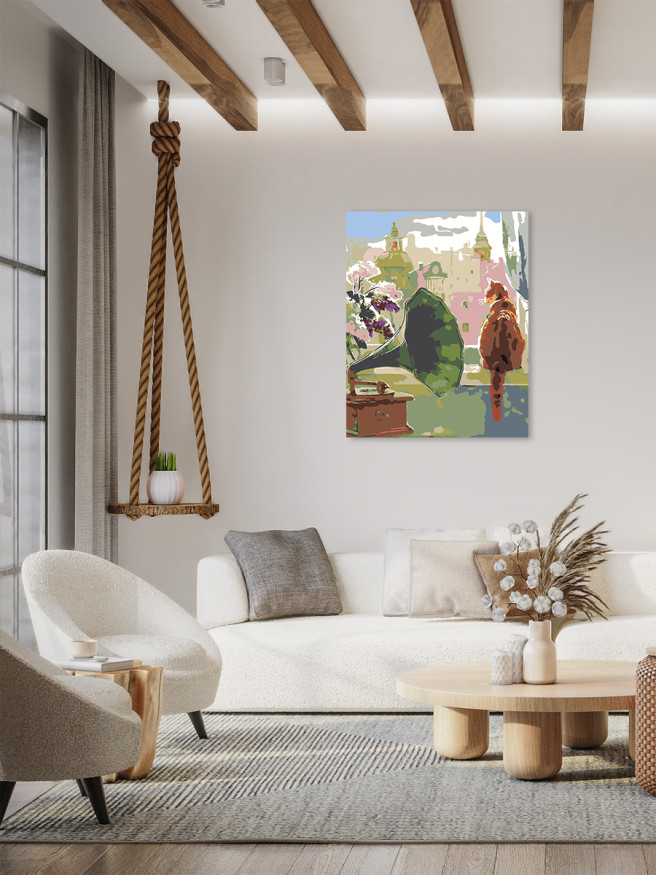 Raqamlar bo&amp;#039;yicha rasm &amp;quot;Musiqiy mushuk&amp;quot;