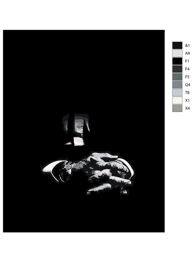 Картина по номерам &amp;quot;Мужские руки&amp;quot;