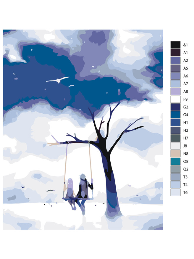 Картина по номерам &amp;quot;Пара&amp;quot;