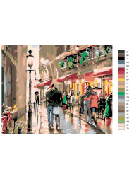 Raqamlar bo&#039;yicha rasm &quot;Shahardagi er-xotin&quot;