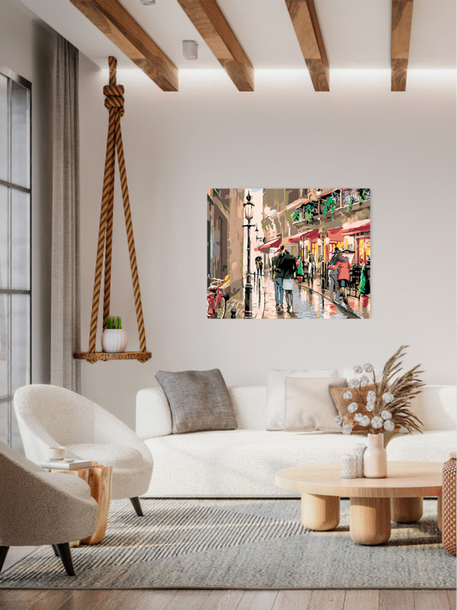 Картина по номерам &amp;quot;Пара в городе&amp;quot;