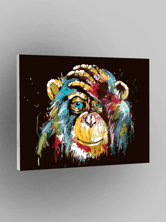 Картина по номерам &amp;quot;Цветастая обезьяна&amp;quot;