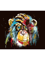 Картина по номерам &amp;quot;Цветастая обезьяна&amp;quot;