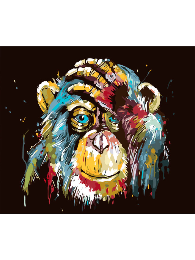 Картина по номерам &amp;quot;Цветастая обезьяна&amp;quot;