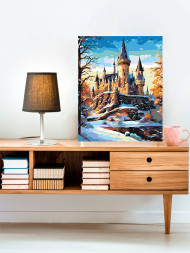 Raqamlar bo&#039;yicha rasm &quot;Qorda qal&#039;a&quot;