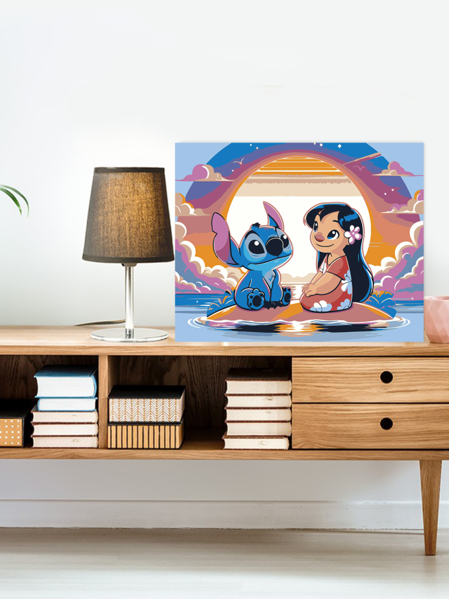 Raqamlar bo&amp;#039;yicha rasm &amp;quot;Lilo va Stich&amp;quot;