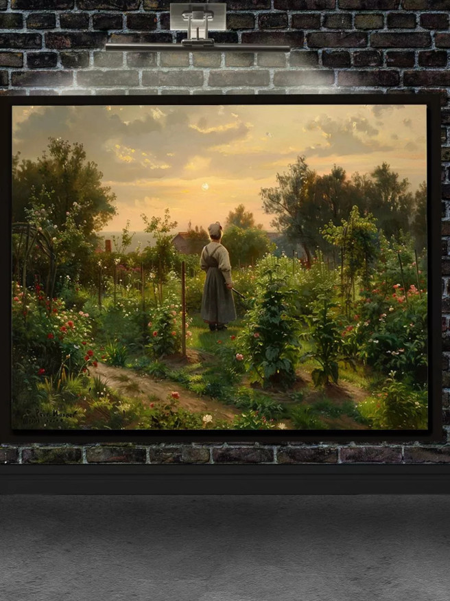 Постер на холсте &amp;quot;Вечер в цветущем саду&amp;quot;