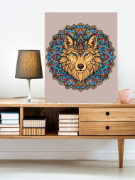 Raqamlar bo‘yicha rasm &quot;Qo‘riqchi bo‘ri&quot;