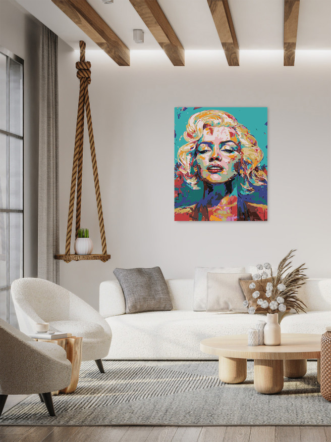 Raqamlar bo&amp;#039;yicha rasm &amp;quot;Merilin Monro&amp;quot;