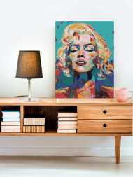 Raqamlar bo&#039;yicha rasm &quot;Merilin Monro&quot;