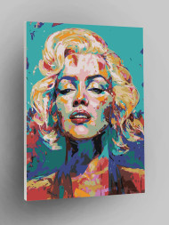 Raqamlar bo&#039;yicha rasm &quot;Merilin Monro&quot;