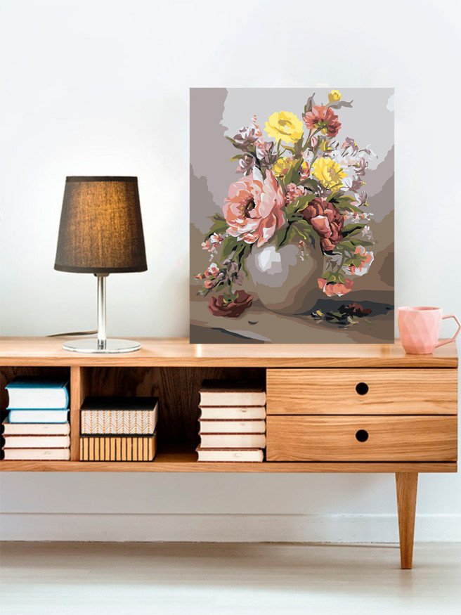 Картина по номерам &amp;quot;Ваза с цветами&amp;quot;
