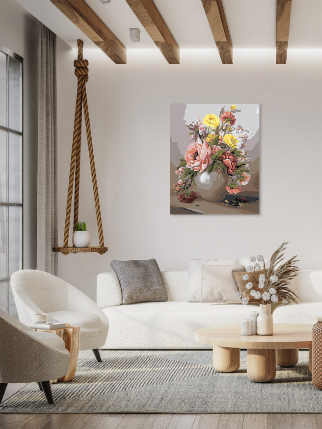Картина по номерам &amp;quot;Ваза с цветами&amp;quot;