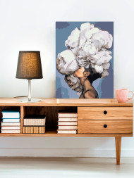 Raqamlar bo&#039;yicha rasm &quot;Boshdagi gul&quot;