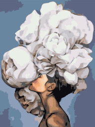 Raqamlar bo&#039;yicha rasm &quot;Boshdagi gul&quot;