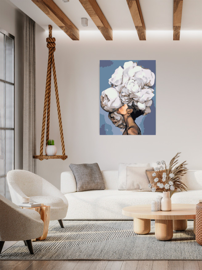 Raqamlar bo&amp;#039;yicha rasm &amp;quot;Boshdagi gul&amp;quot;