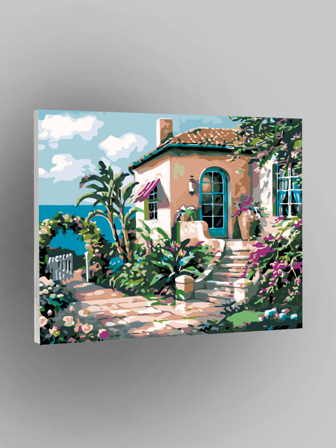 Raqamlar bo&amp;#039;yicha rasm &amp;quot;Dengiz bo&amp;#039;yidagi uy&amp;quot;