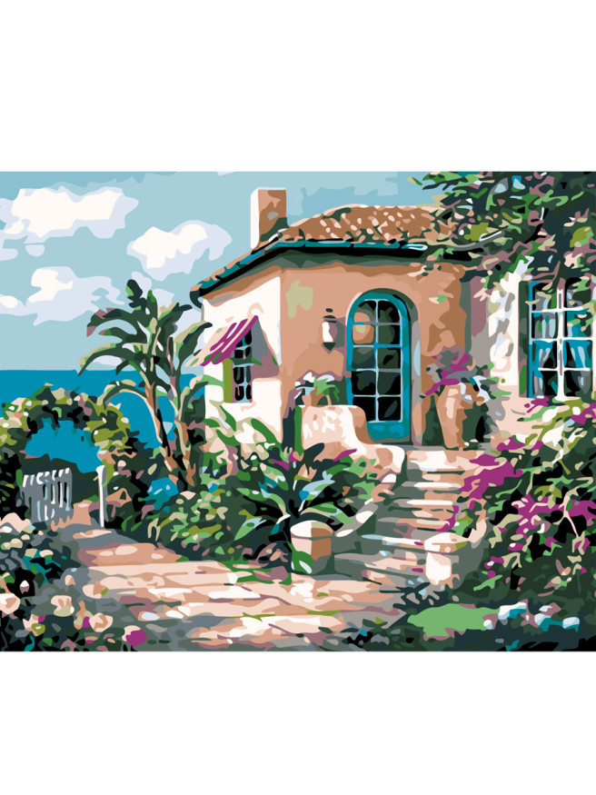 Raqamlar bo&amp;#039;yicha rasm &amp;quot;Dengiz bo&amp;#039;yidagi uy&amp;quot;