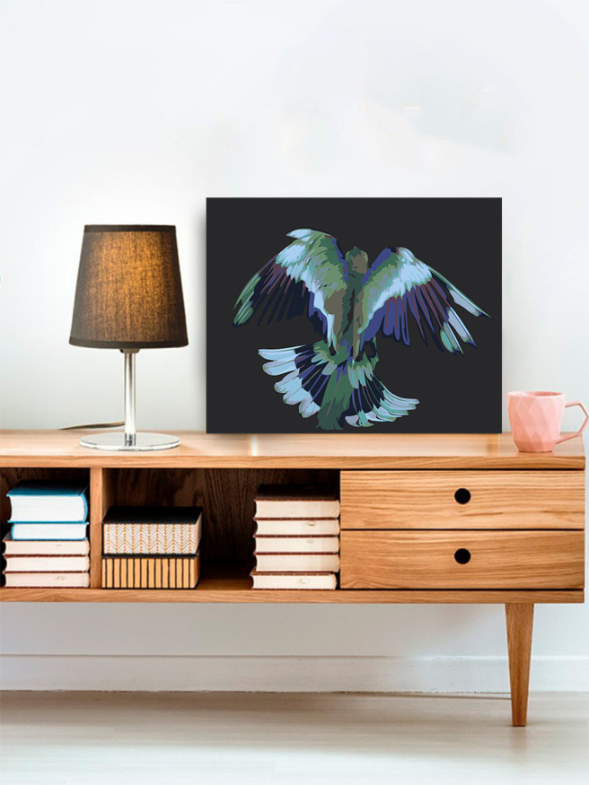 Raqamlar bo&amp;#039;yicha rasm &amp;quot; Chiroyli qush&amp;quot;