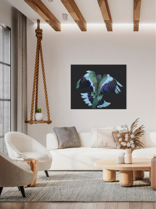 Raqamlar bo&amp;#039;yicha rasm &amp;quot; Chiroyli qush&amp;quot;