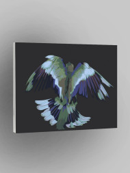 Raqamlar bo'yicha rasm " Chiroyli qush"