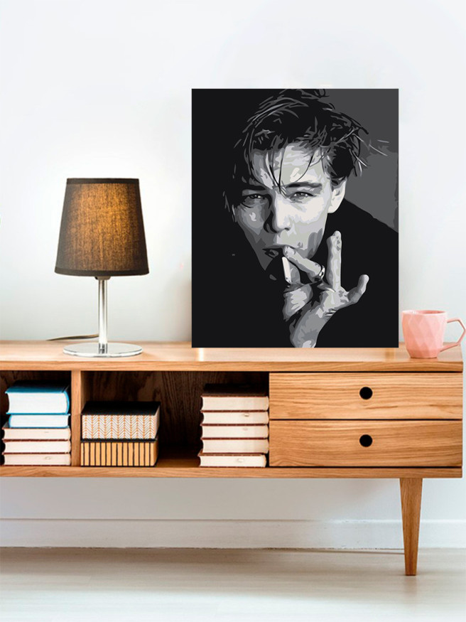 Raqamlar bo&amp;#039;yicha rasm &amp;quot;Leonardo Di Kaprio sigaret bilan&amp;quot;