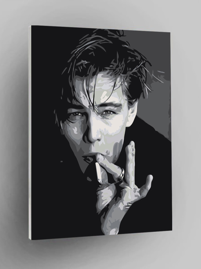 Raqamlar bo&amp;#039;yicha rasm &amp;quot;Leonardo Di Kaprio sigaret bilan&amp;quot;