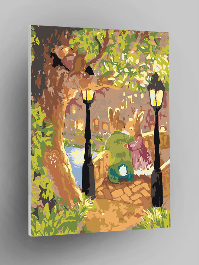 Raqamlar bo&amp;#039;yicha rasm &amp;quot;Bir juft quyon&amp;quot;