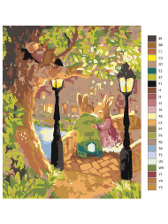 Картина по номерам "Пара зайцев"