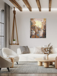 Raqamlar bo&#039;yicha rasm &quot;Shahar manzarasi&quot;