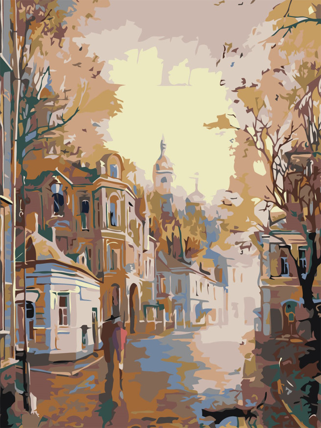 Raqamlar bo&amp;#039;yicha rasm &amp;quot;Shahar manzarasi&amp;quot;