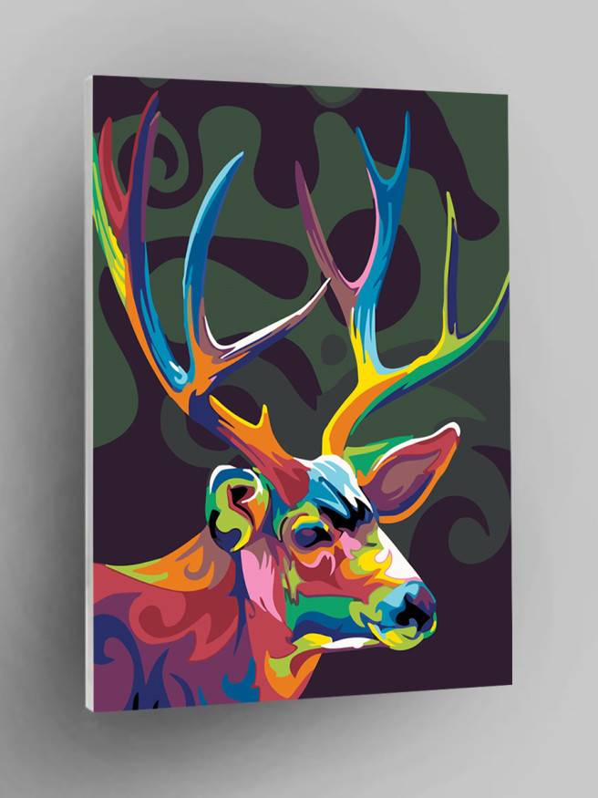 Raqamlar bo&amp;#039;yicha rasm &amp;quot;Ko&amp;#039;p rangli kiyik&amp;quot;