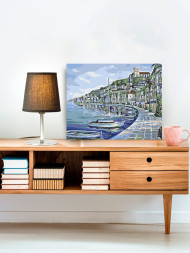 Raqamlar bo&#039;yicha rasm &quot;Sohildagi qayiqlar&quot;