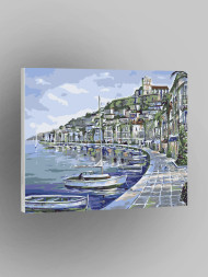 Raqamlar bo&#039;yicha rasm &quot;Sohildagi qayiqlar&quot;