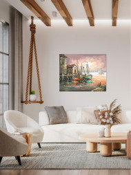 Картина по номерам &amp;quot;Лодки&amp;quot;