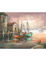 Картина по номерам &amp;quot;Лодки&amp;quot;